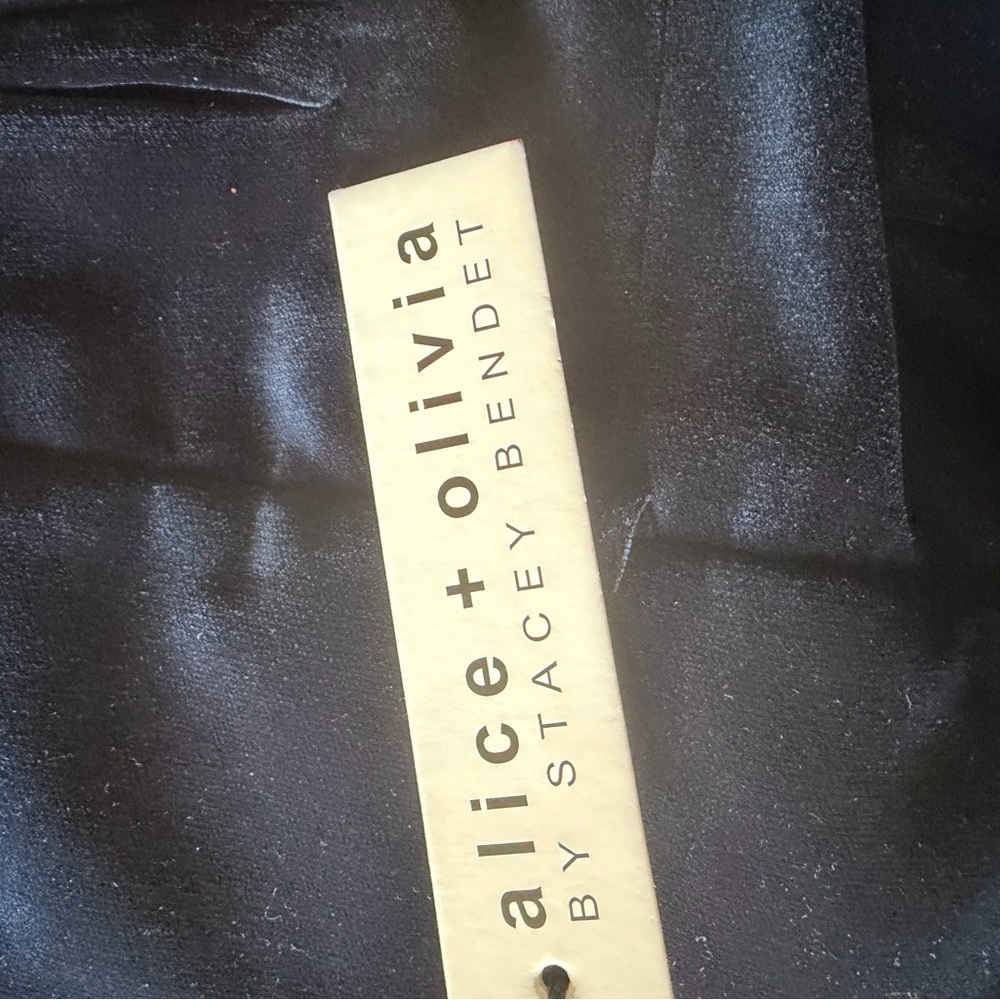 Alice + Olivia Sapphire Velvet Trousers - Picture 3 of 5